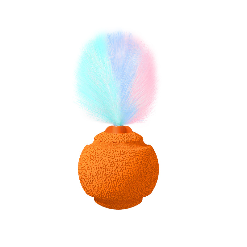 Sound-Activated Cat Ball Toys with Animal Calls - Set of 2