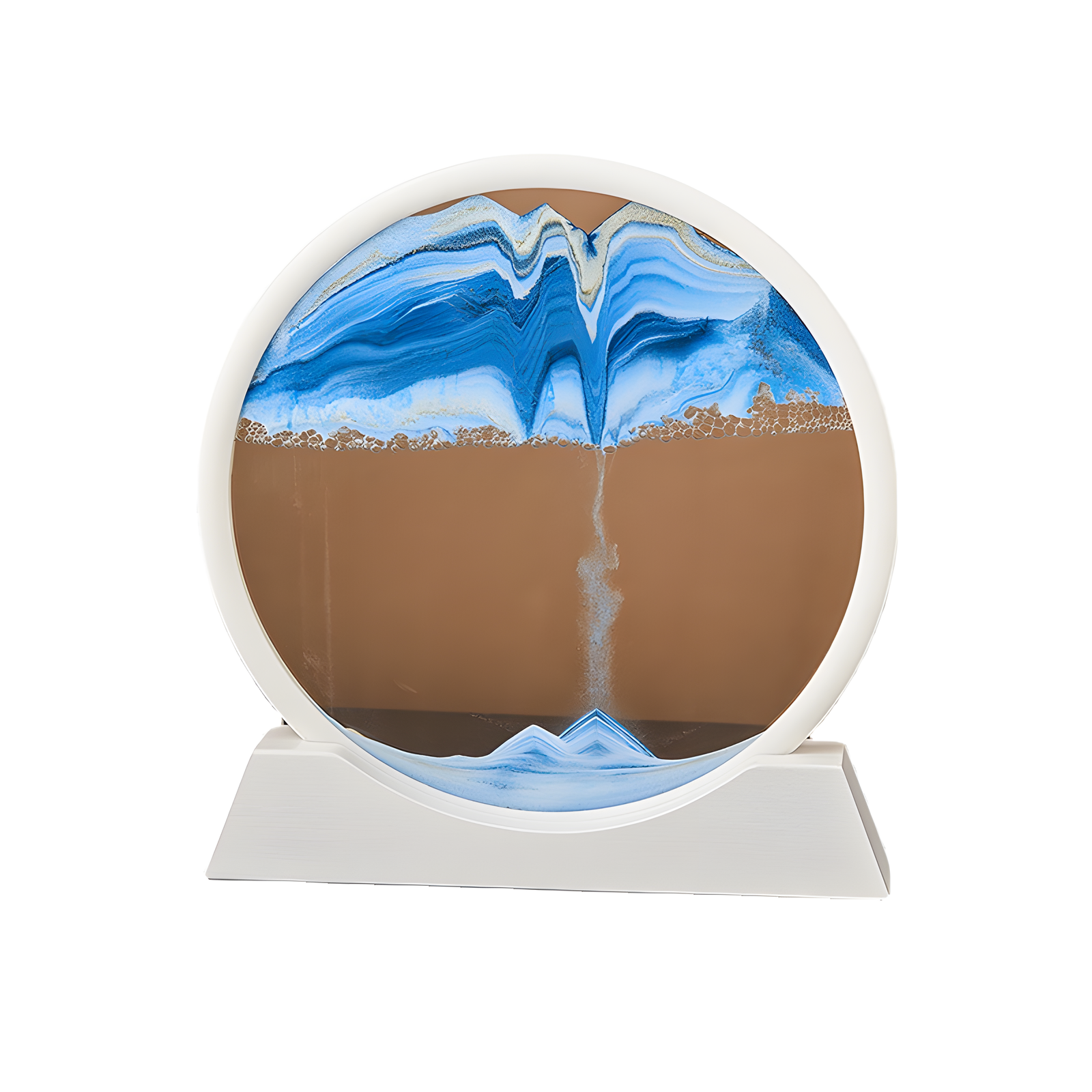 Flowing Sand Art Frame Display for Home and Desk Decor Styling