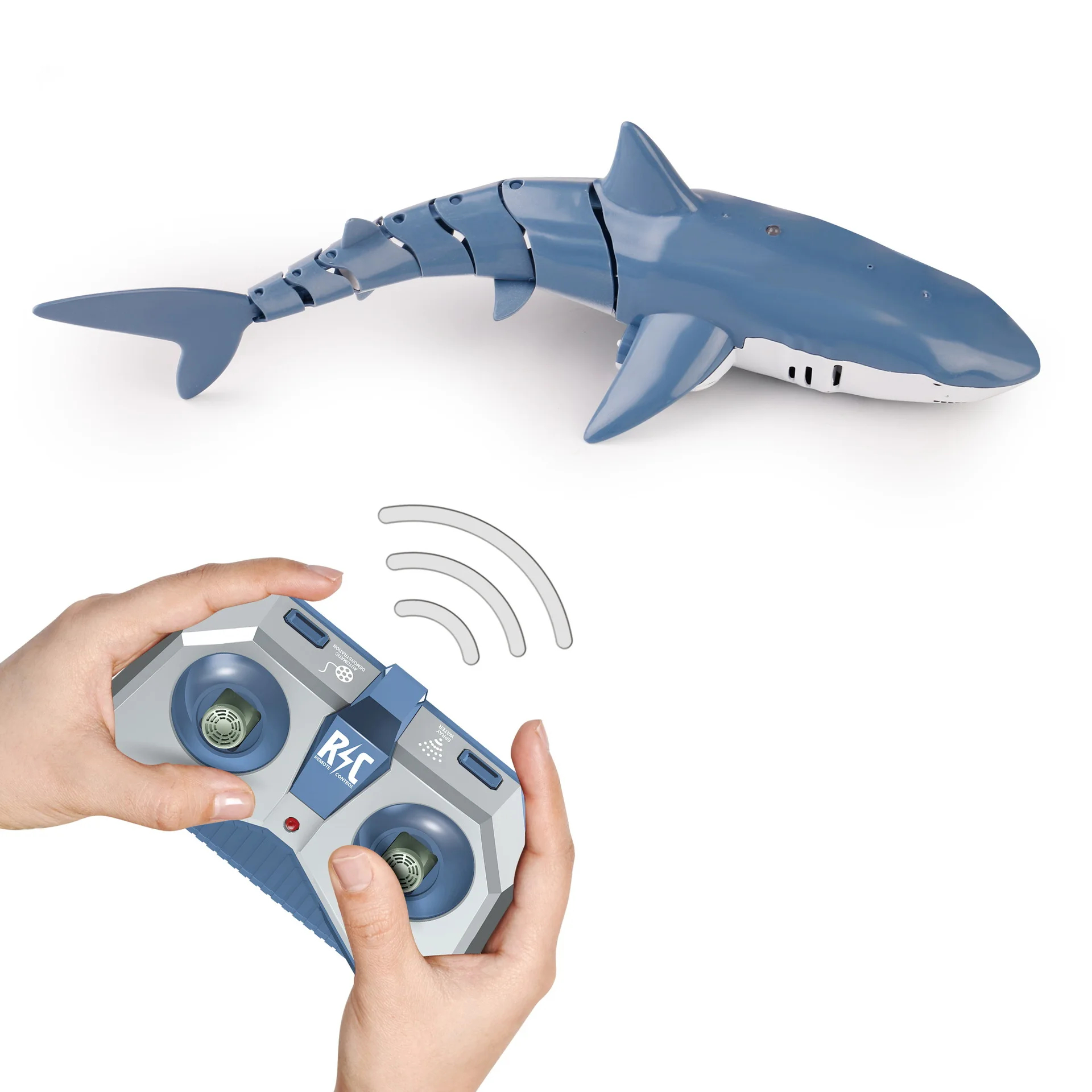 Rechargeable Remote Control Shark Boat for Pool Water Play