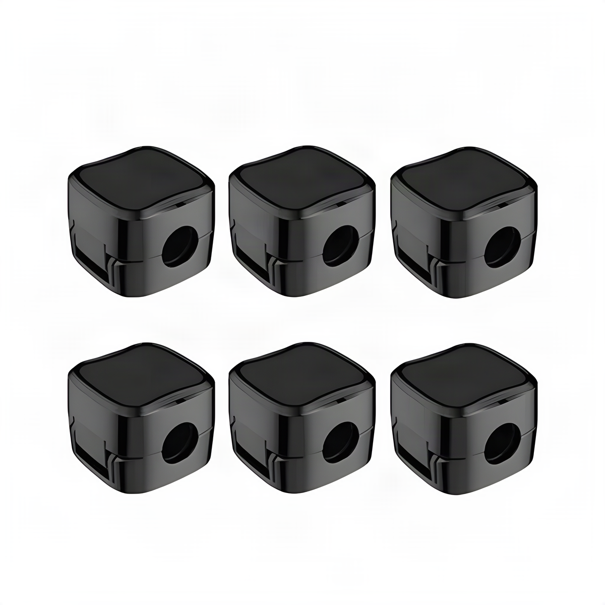 6-Pack Magnetic Cable Clips with Individual Adhesive Bases