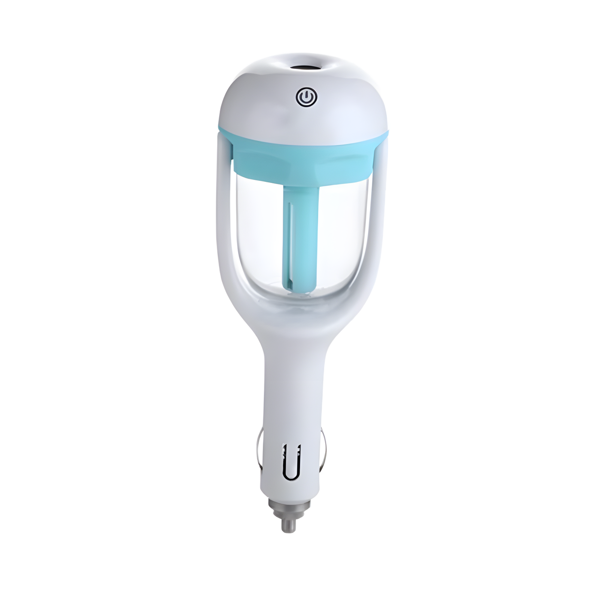 Compact Car Socket Humidifier with Visible Water Reservoir