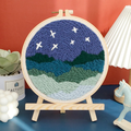 Punch Needle Embroidery Kit with Hoop, Yarn & Printed Design Pattern