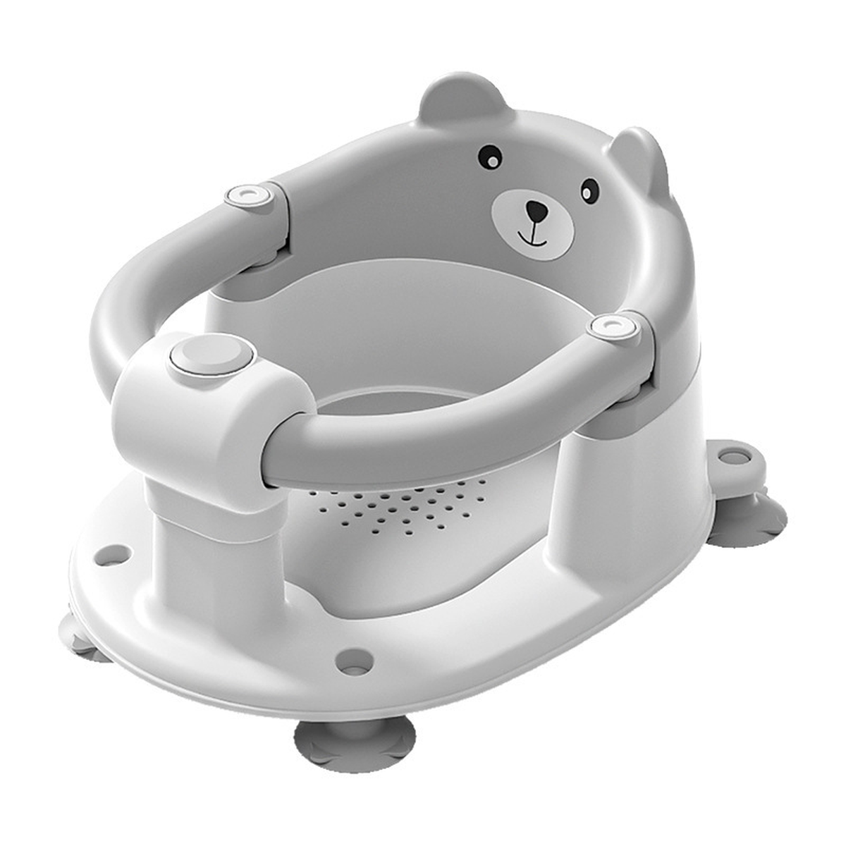 Foldable Baby Bath Support Seat with Suction-Style Feet