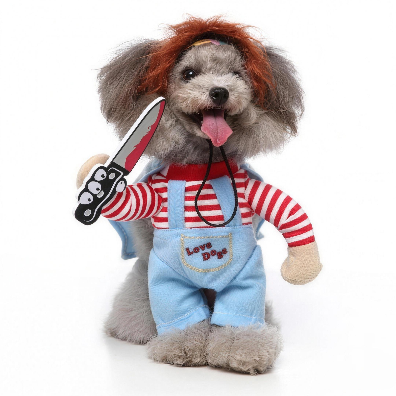 Spooky Doll Pet Costume for Dogs & Cats S-XL Halloween