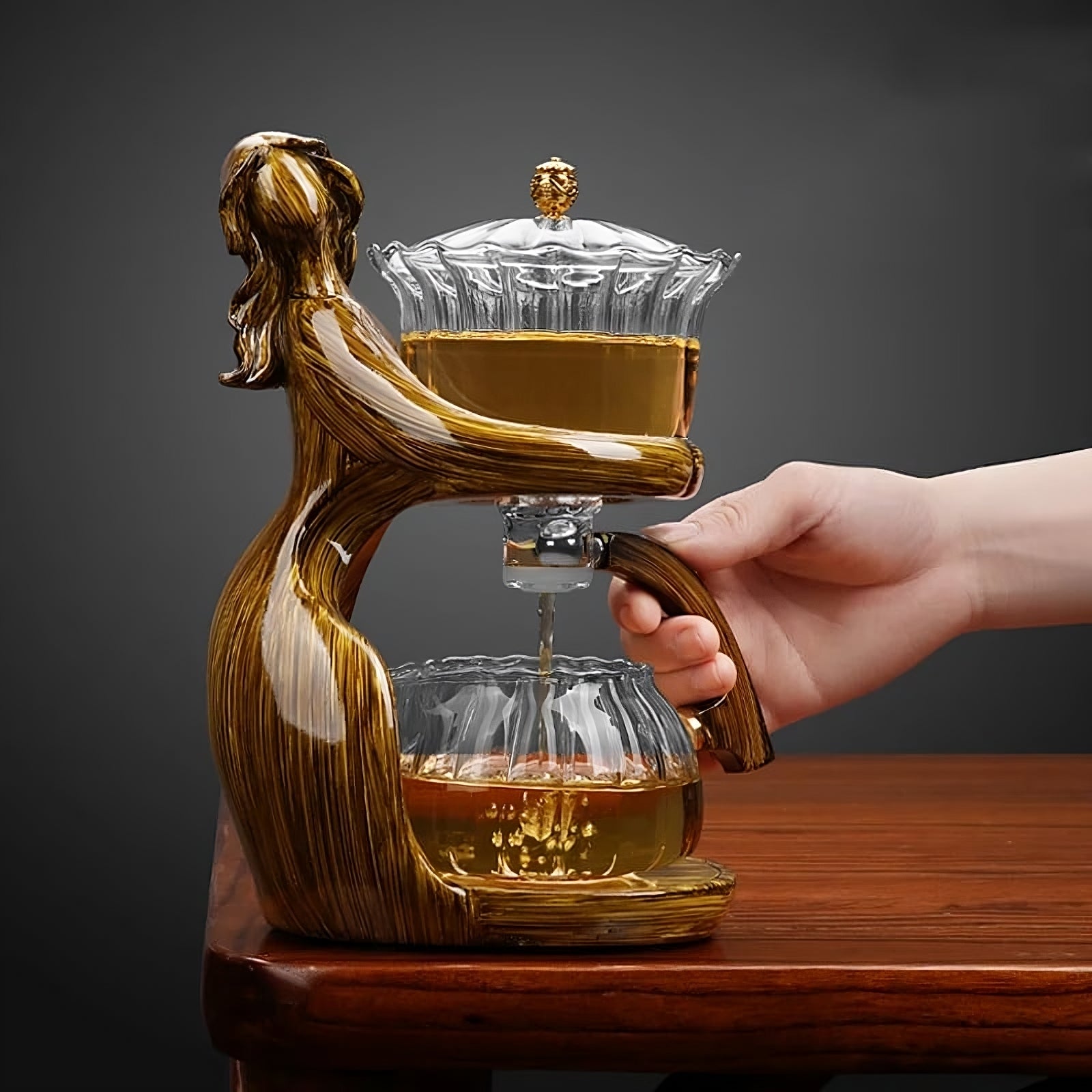 Elegant Semi-Automatic Teapot Brewer (Precision Infusion in Seconds)