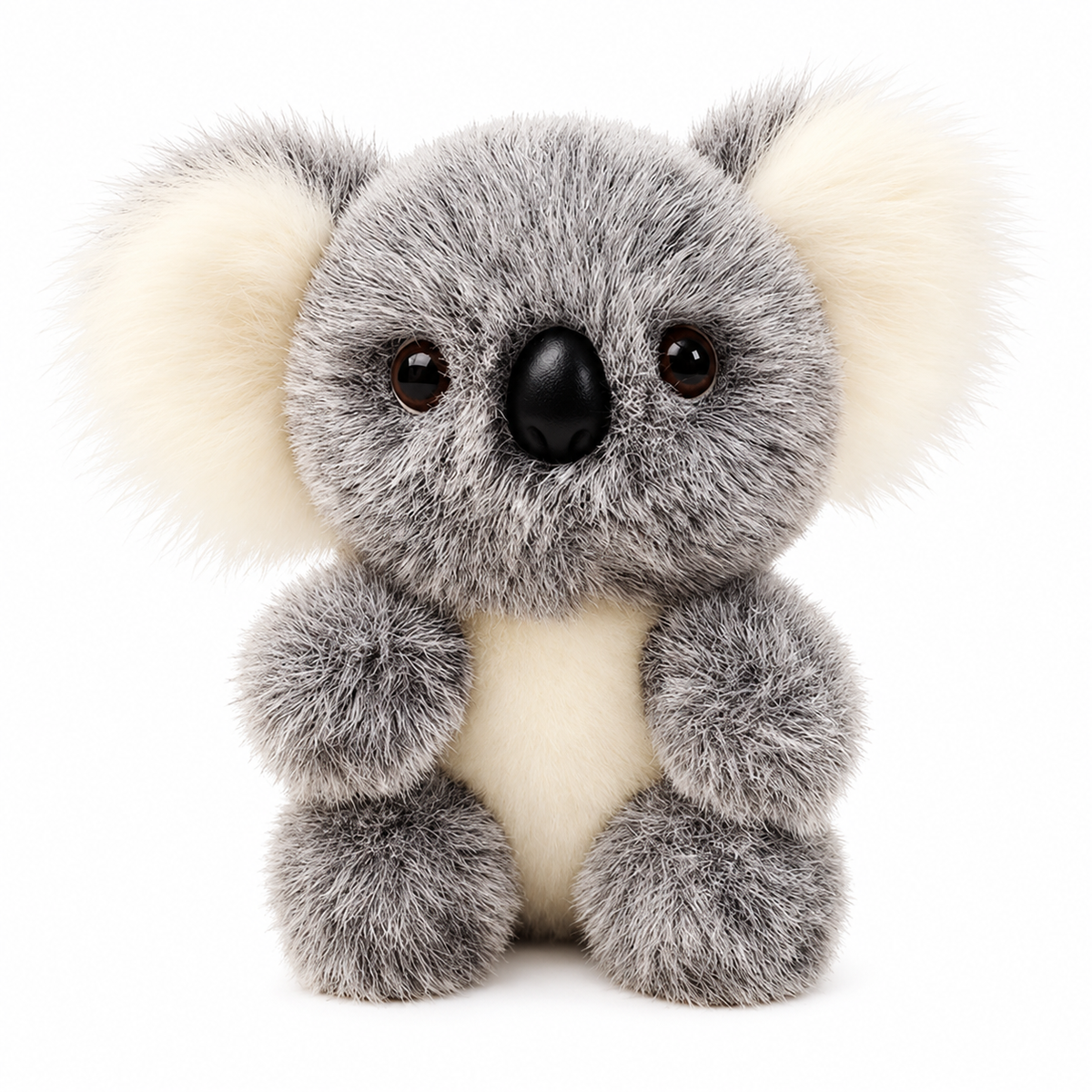 Koala Plush Toy in Gray or White with Four Size Options