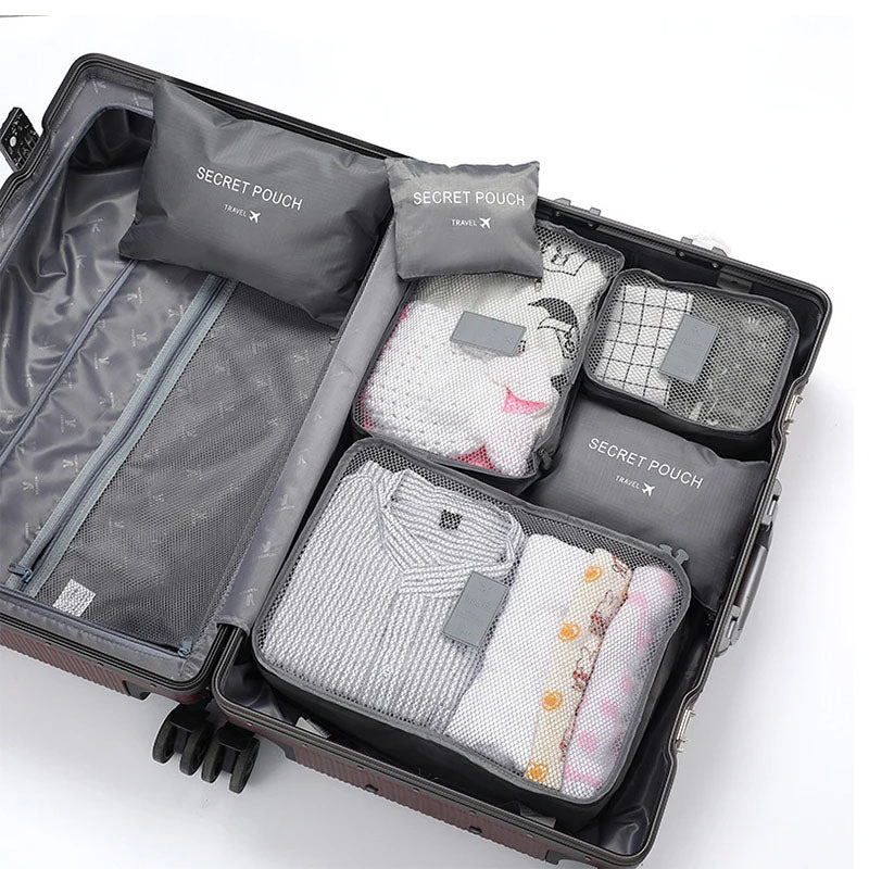 6-Piece Travel Clothes Storage Bags – Packing Organizer | Lightweight