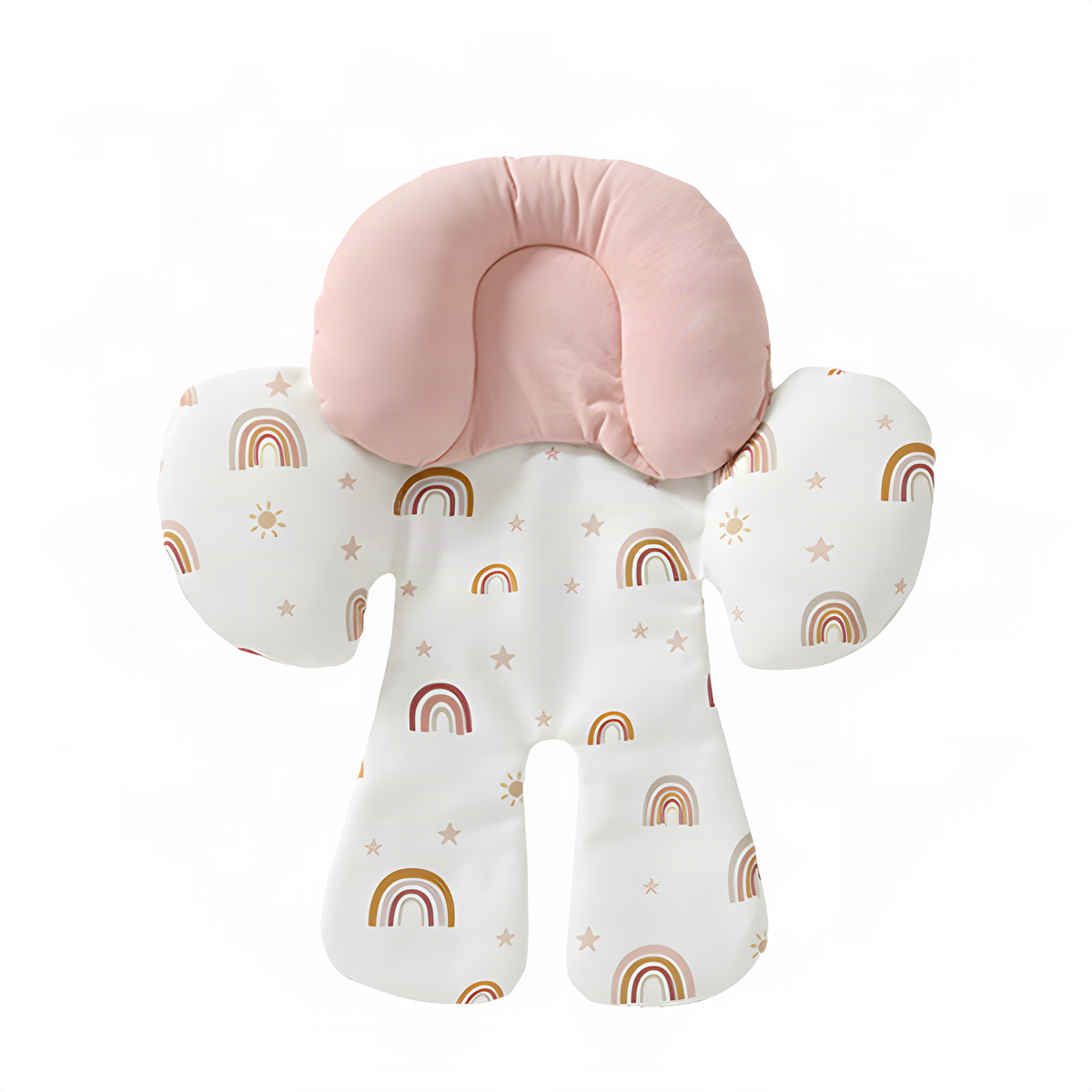 Padded Stroller Seat Liner in Rainbow or Elephant Print Options