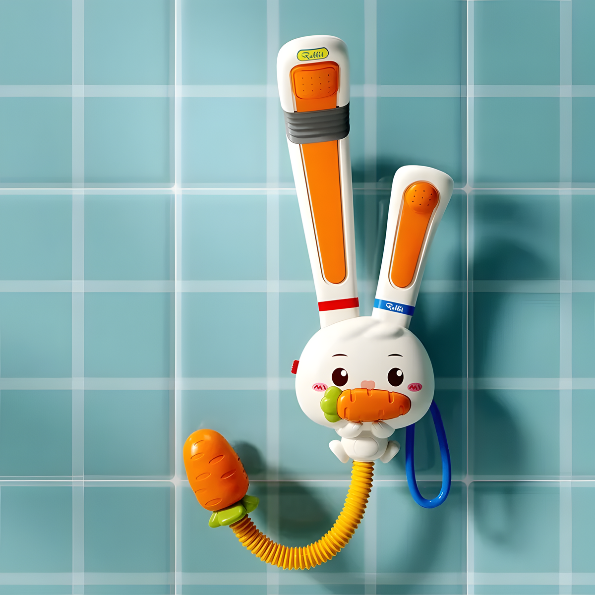 Rabbit Bath Water Toy with Dual Sprayers and Suction Mount