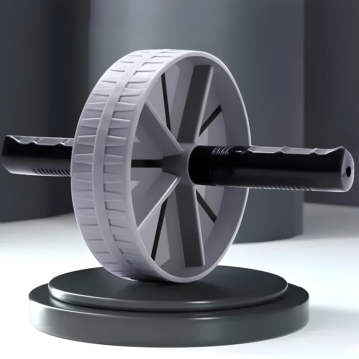 15 cm Ab Roller Wheel with Textured Handles for Core Workouts