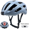 1080p Camera Bike Helmet with Rear Light and Adjustable Fit