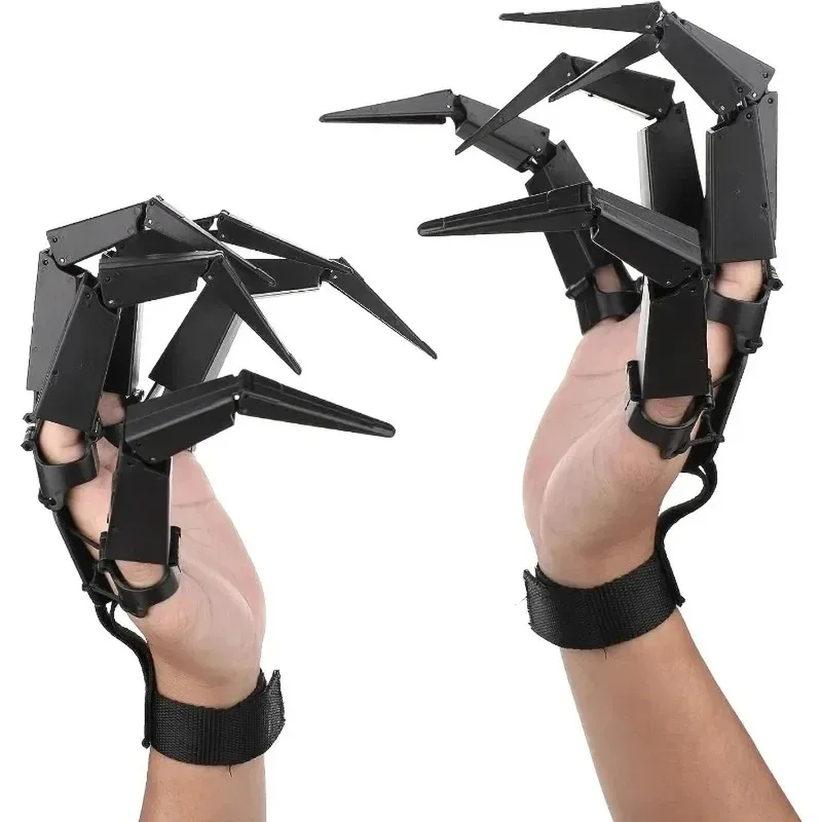 Articulated Skeleton Claw Hands for Halloween Costumes, Pair