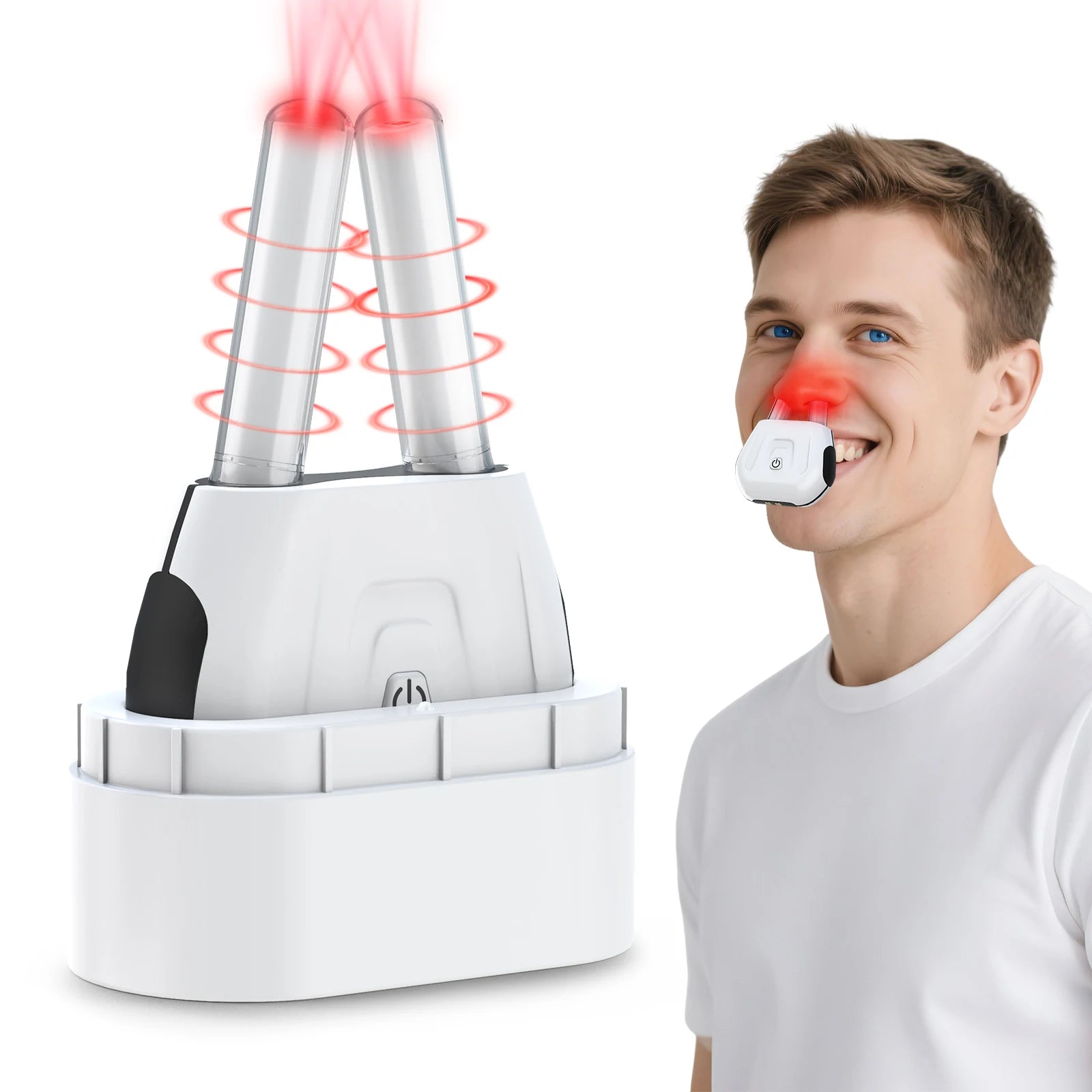 Cordless Red Light Nasal Therapy Device 650nm