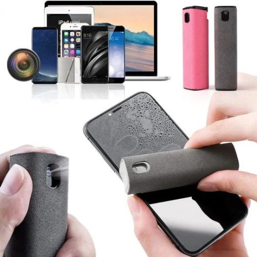 2-in-1 Phone Screen Cleaner Spray with Microfiber Cloth
