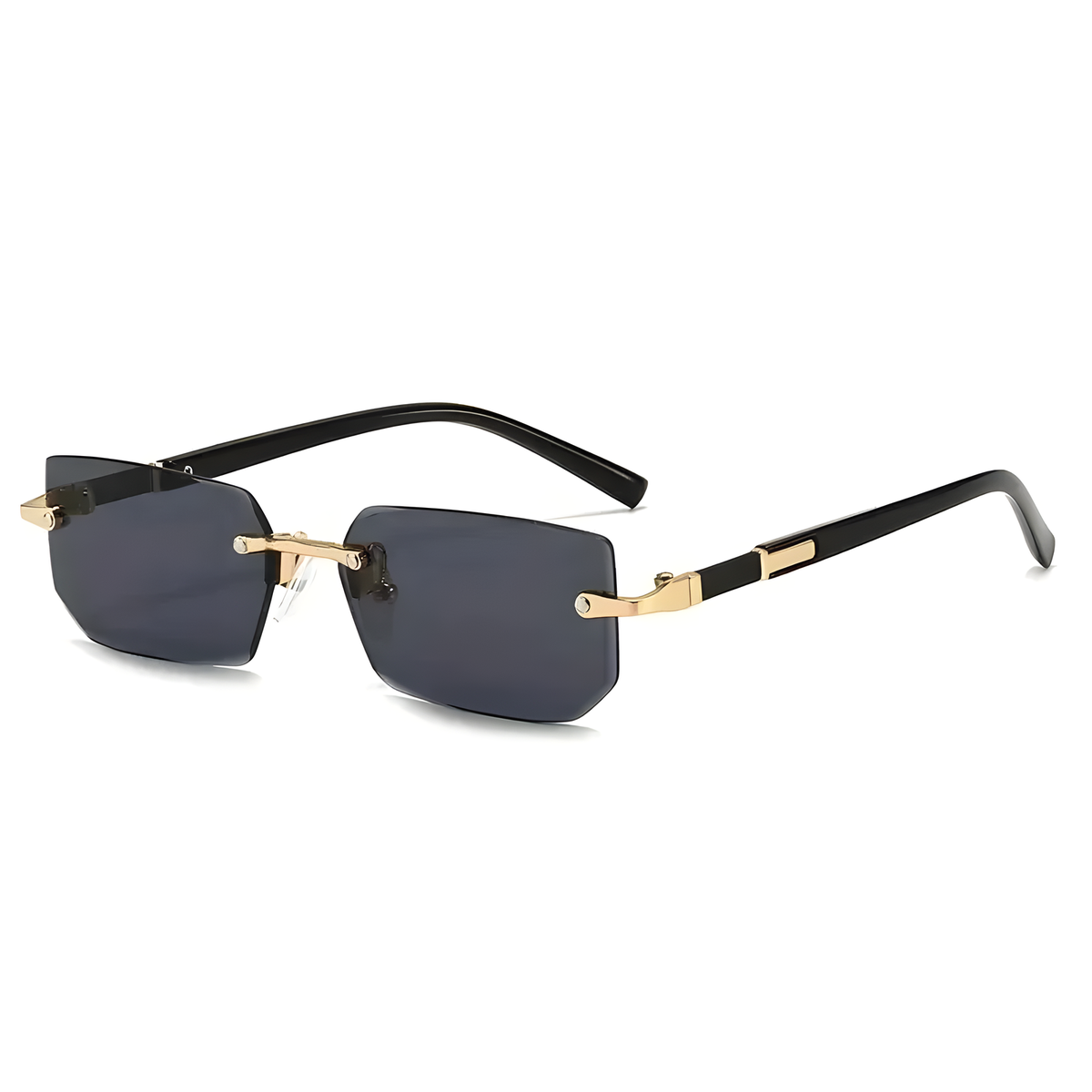 Rimless Rectangular Fashion Sunglasses