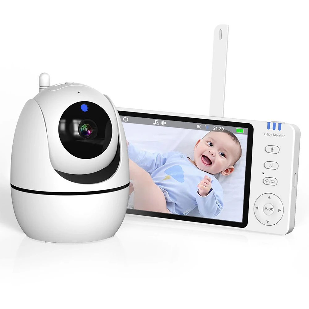 5-Inch Video Baby Monitor with Camera and Parent Display