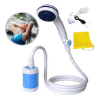 Portable Camping Shower - Rechargeable Electric Pump | 5200mAh Battery & USB Charging
