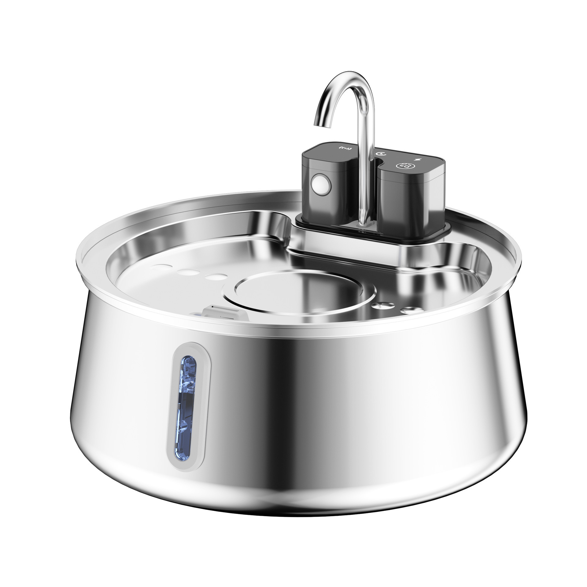 4L Stainless Steel Cat Water Fountain with Motion Sensor