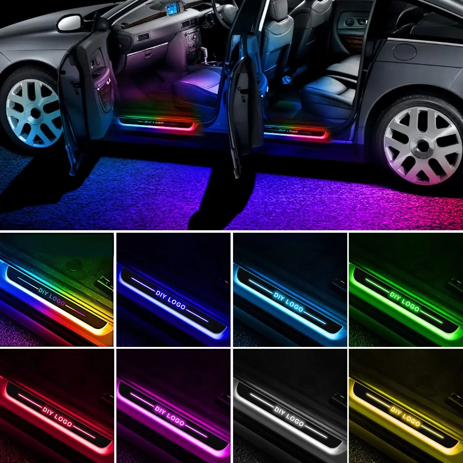Personalized LED Car Door Welcome Projector Lights (Custom Logo & Safety Visibility)