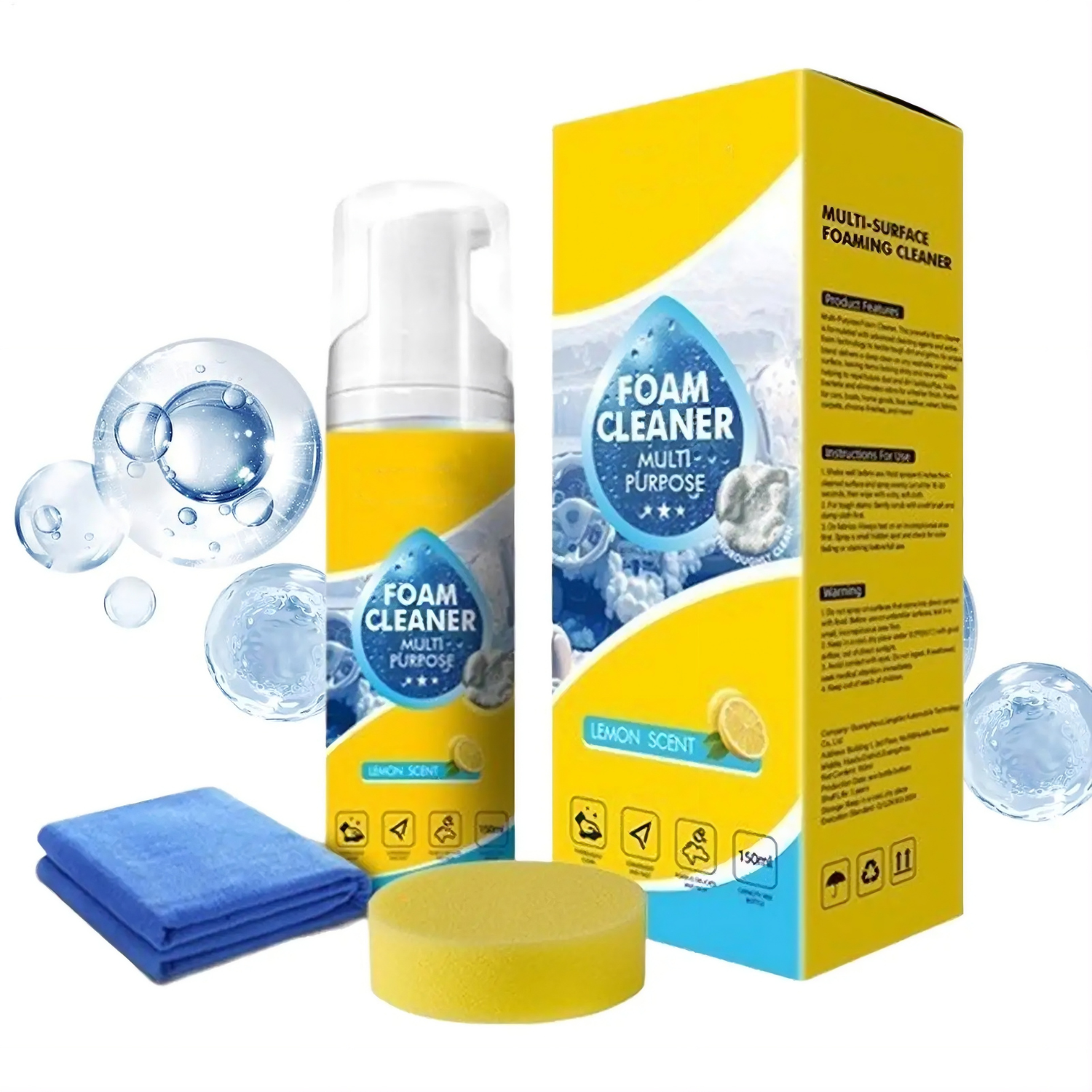 Multipurpose 4-in-1 Foam Cleaner Spray All Surfaces
