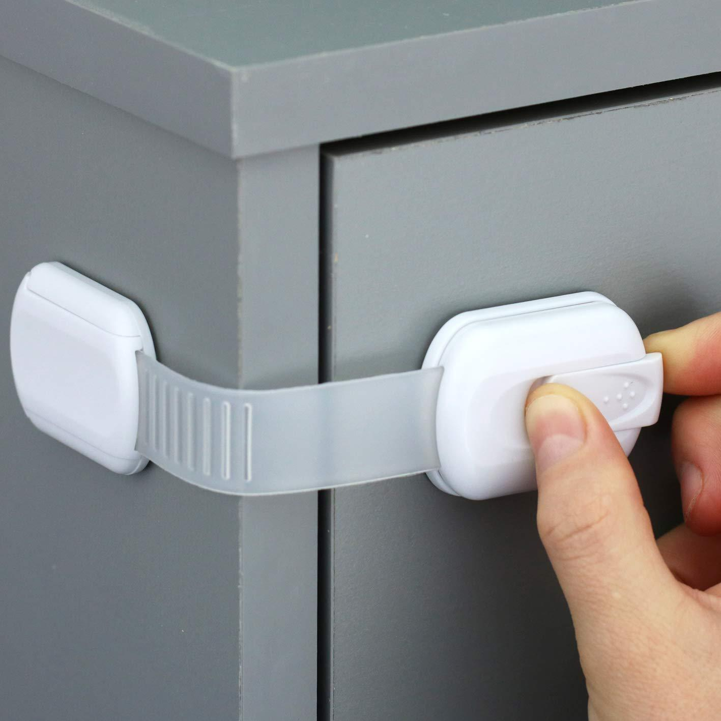 Child Safety Lock Cabinet Door Latch Baby Proofing 4 Colors