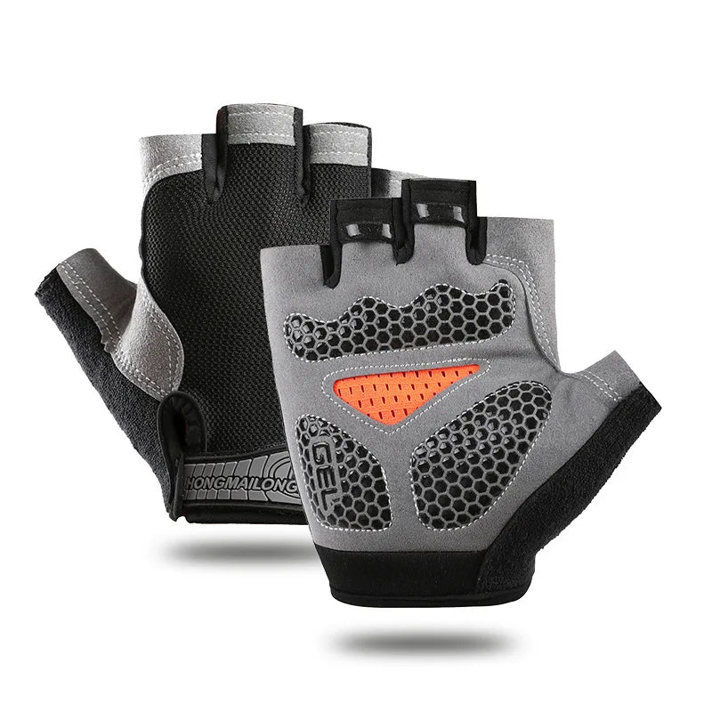 Fingerless Gym Gloves Anti-Slip Breathable for Men & Women