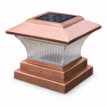 Bronze Solar Post-Cap Light, Warm and White Garden Lighting