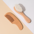 Beechwood Baby Grooming Brush and Comb Set for Daily Care