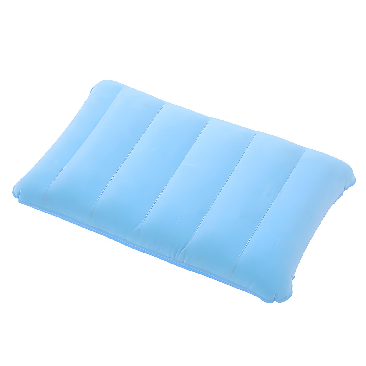 Flocked Inflatable Travel Pillow Soft PVC 47x30cm 7 Colors