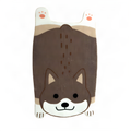 Dog-Shaped PVC Door Mat in Shiba Inu and Corgi Designs, 50 x 80 cm