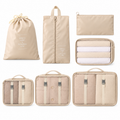 7-Piece Travel Packing Organizer Set, Mesh Cubes and Pouches