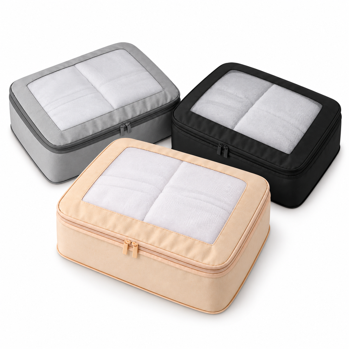 Individual Mesh Packing Cube, Zippered Suitcase Organizer