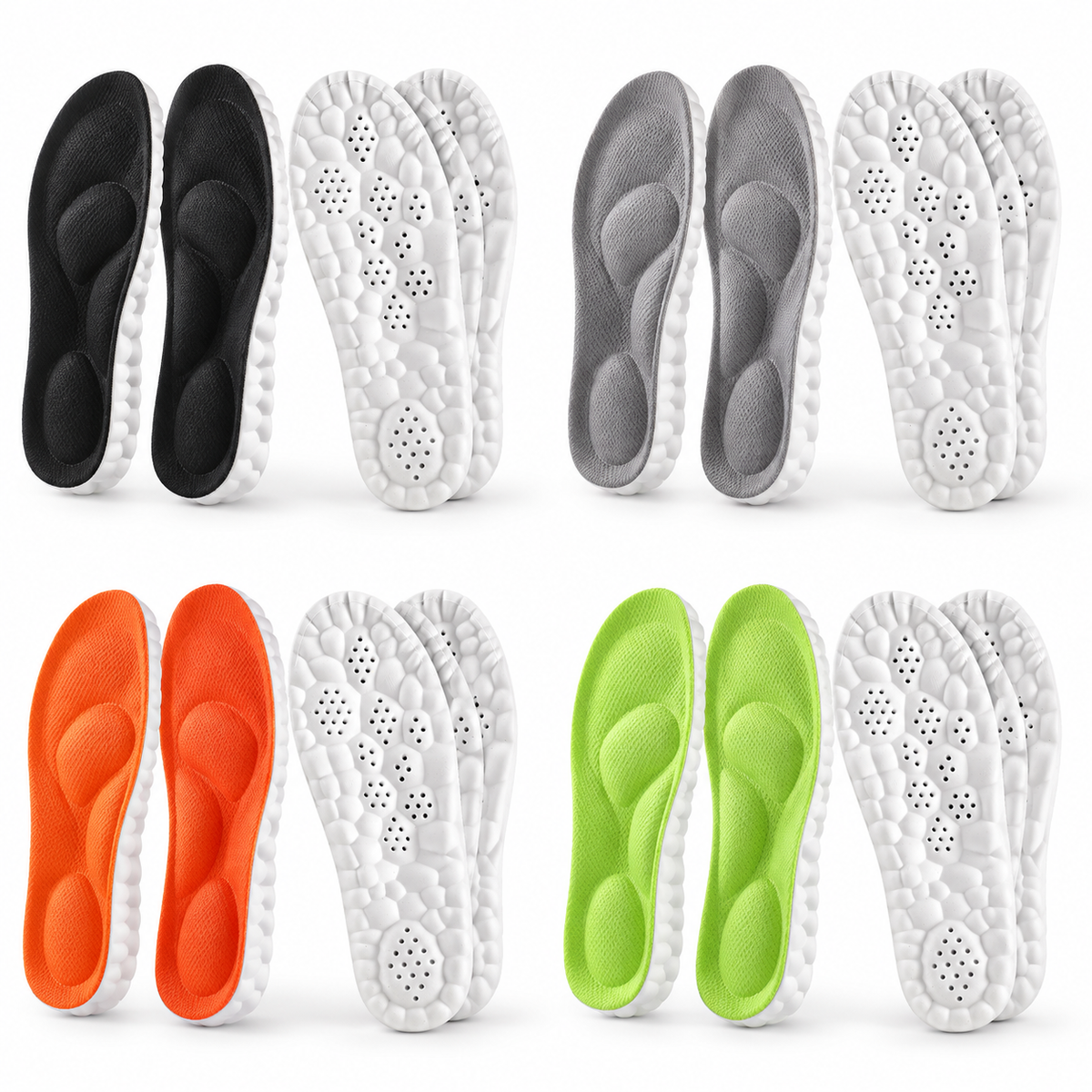 Cushioned Contoured Shoe Insoles