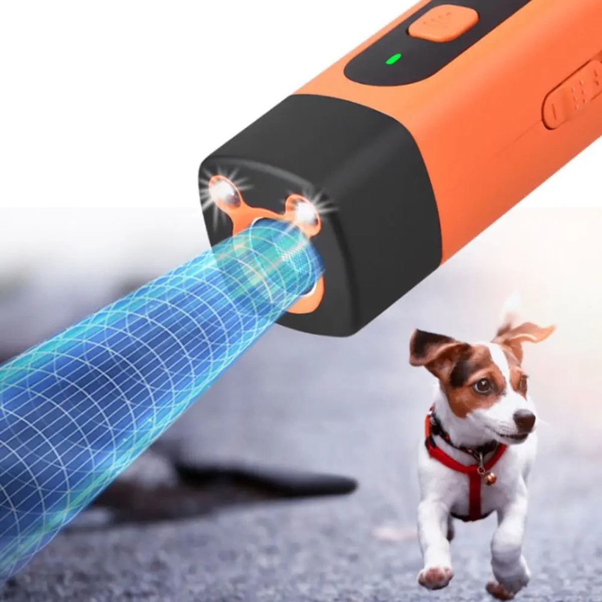 Rechargeable Ultrasonic Dog Training Device with Light