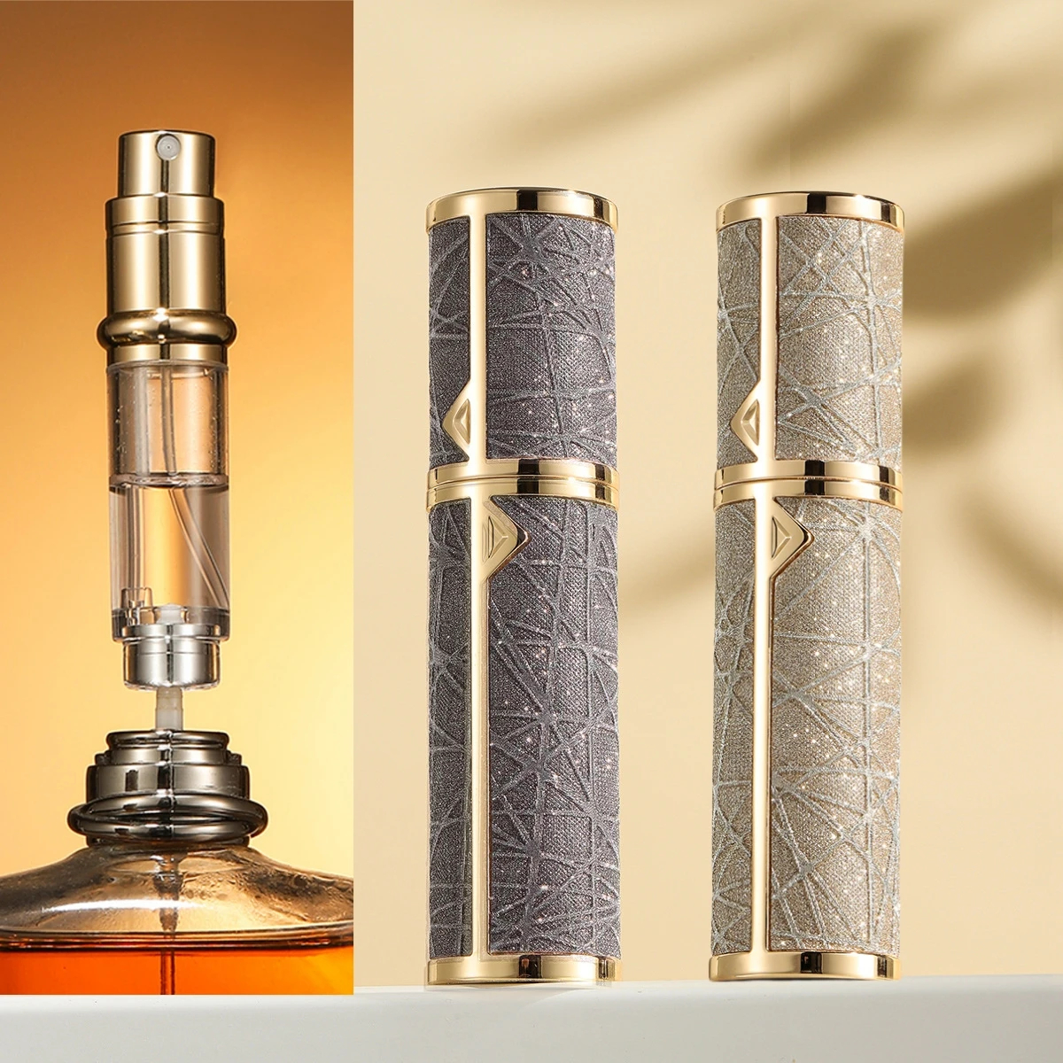 5 ml Refillable Perfume Atomizer with Decorative Case