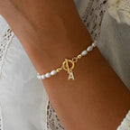 Elegant Pave Zircon Initial Bracelet (Personalized & Sparkly Statement)
