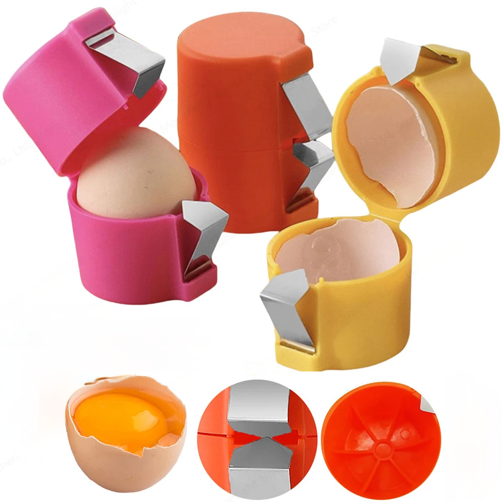 Stainless Steel Manual Egg Cracker Topper (Clean & Precise Shell Removal)