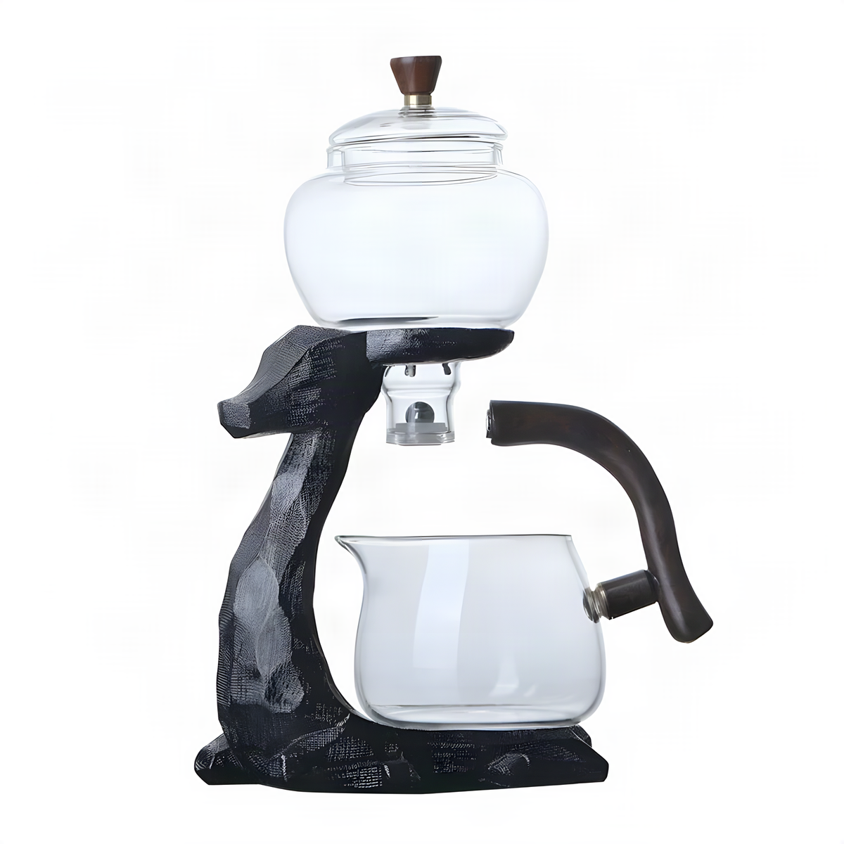Magnetic Glass Tea Brewer with Deer Stand and Serving Pitcher