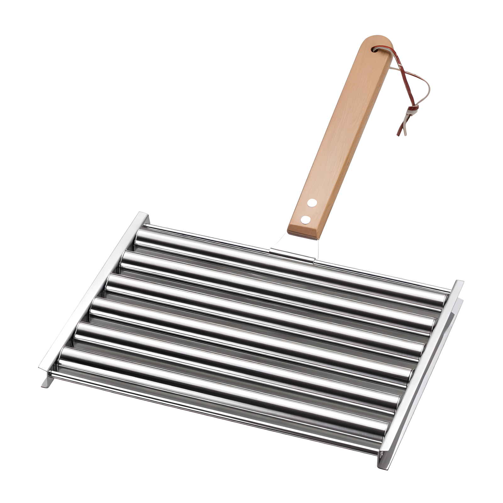 Sausage Grill Rack Stainless Steel BBQ Rolling Holder Small & Large