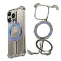 Slim Metal Rotating Phone Case with Ring Stand for iPhone 16