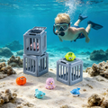 Underwater Rescue Toy Set Ocean Animal Dive Toys for Kids
