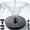 Floating Solar Fountain 13cm with Interchangeable Spray