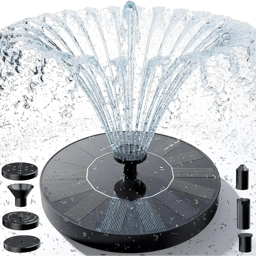 Floating Solar Fountain 13cm with Interchangeable Spray