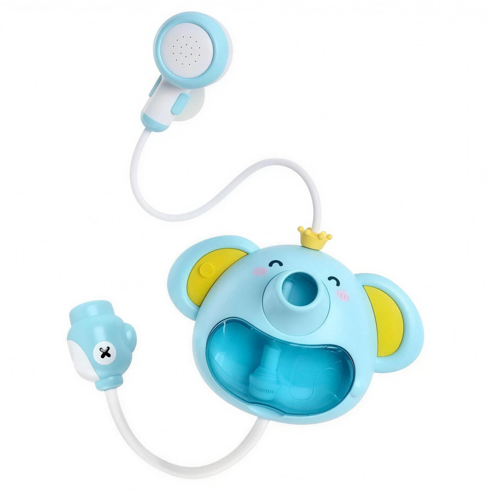 2-in-1 Elephant Baby Bath Shower & Bubble Maker Toy