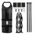 5L Bicycle Fork Bag with Roll-Top Closure and Mounting Holder