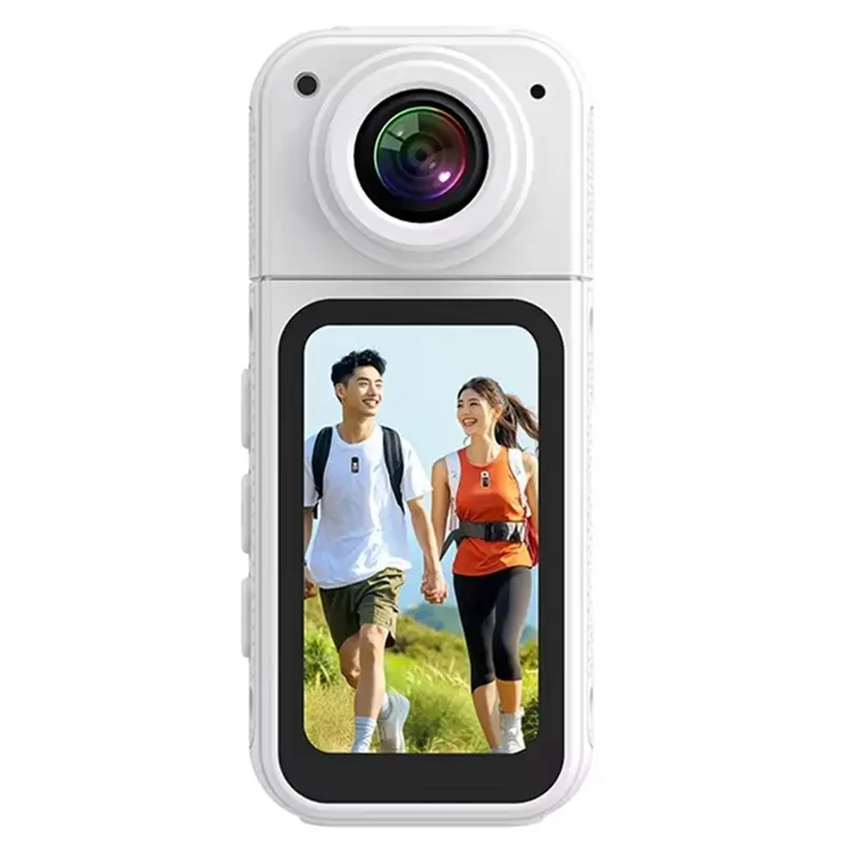 Rotating Mini Thumb Camera with Display and Magnetic Mount