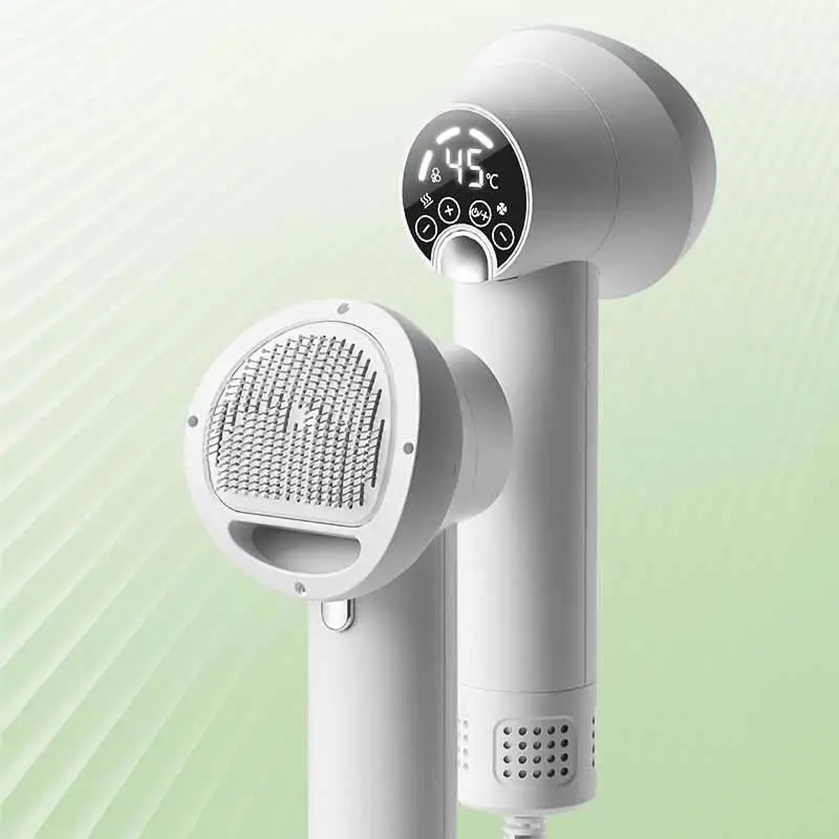 2-in-1 Pet Hair Dryer and Grooming Brush with Heat Settings