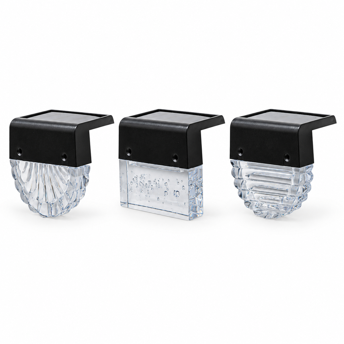 Solar Step Accent Light, Ribbed, Bubble or Shell Lens Options