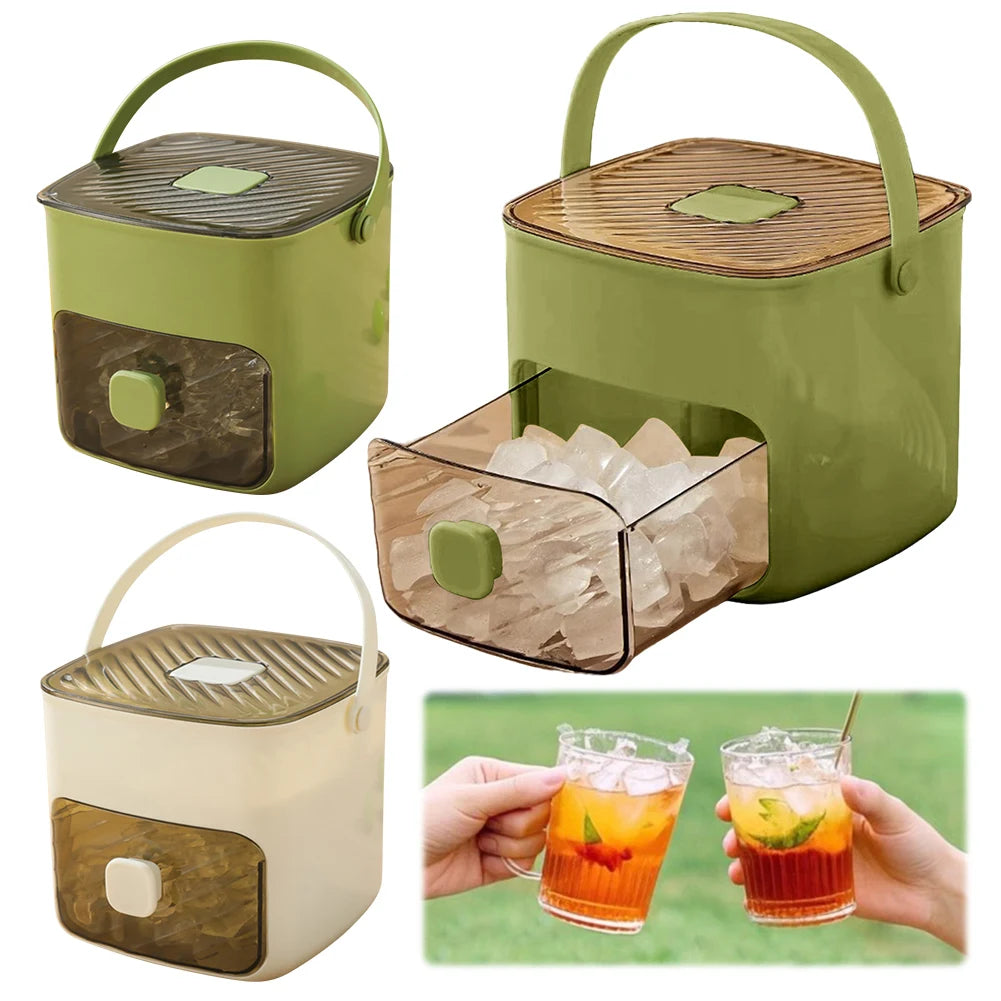 Portable Ice Cube Maker with Storage Drawer — 2 Sizes