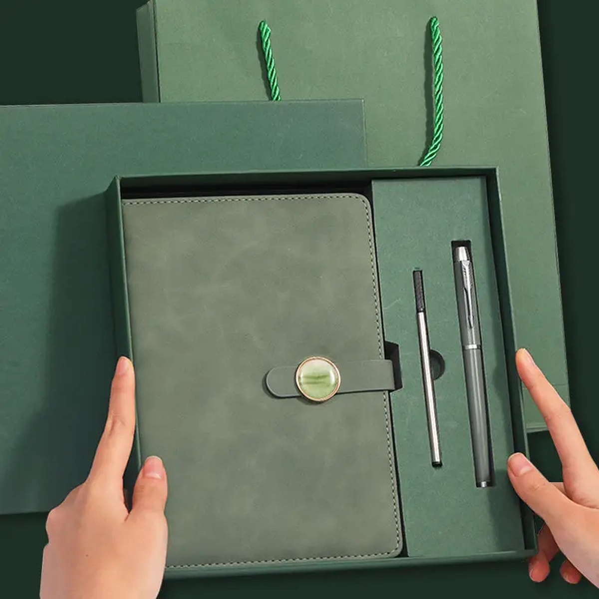 A5 Notebook Gift Set with Matching Pen and Presentation Box